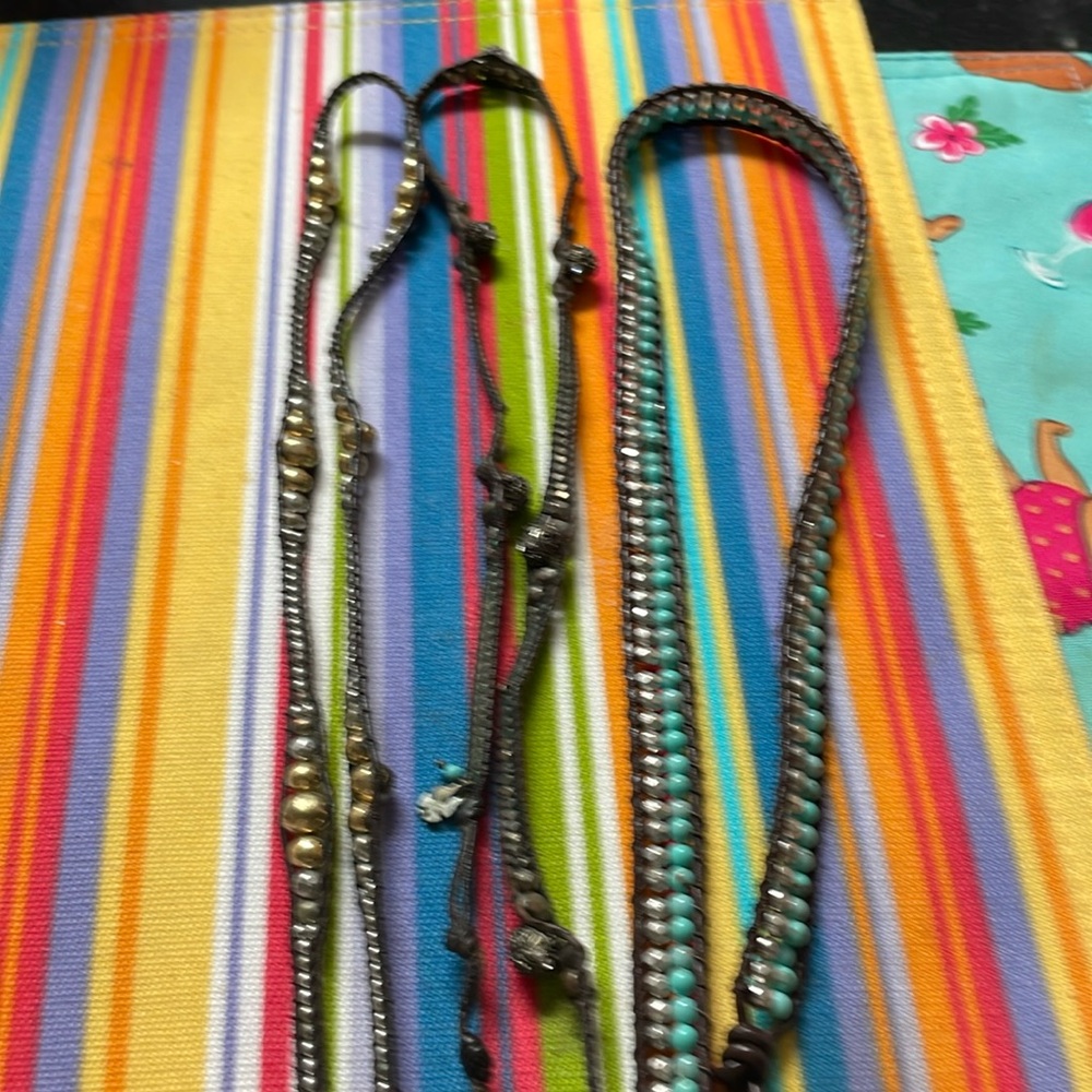 Wrist bracelets.  There are 3.